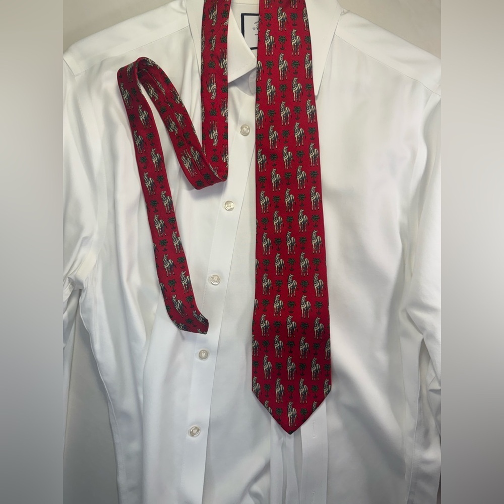 Brooks Brothers Makers All Silk Red‎ Zebra Palm Tree Tie – Made in USA
day! - Picture 4 of 5